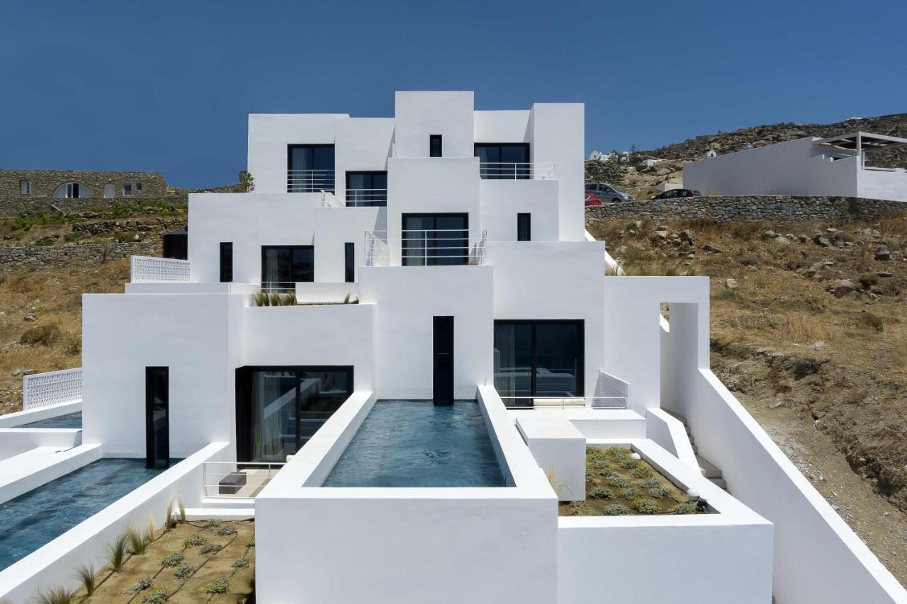 Cubic Mykonos Seafront Design Suites Ornos  Bagian luar foto