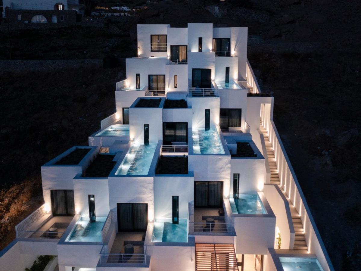 Cubic Mykonos Seafront Design Suites Ornos  Bagian luar foto
