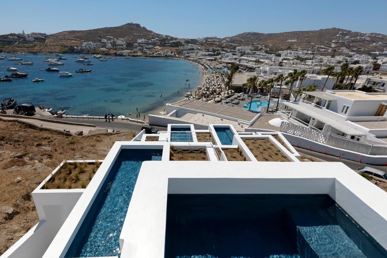 Cubic Mykonos Seafront Design Suites Ornos  Bagian luar foto
